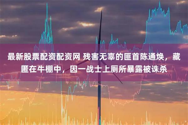 最新股票配资配资网 残害无辜的匪首陈通焕，藏匿在牛棚中，因一战士上厕所暴露被诛杀
